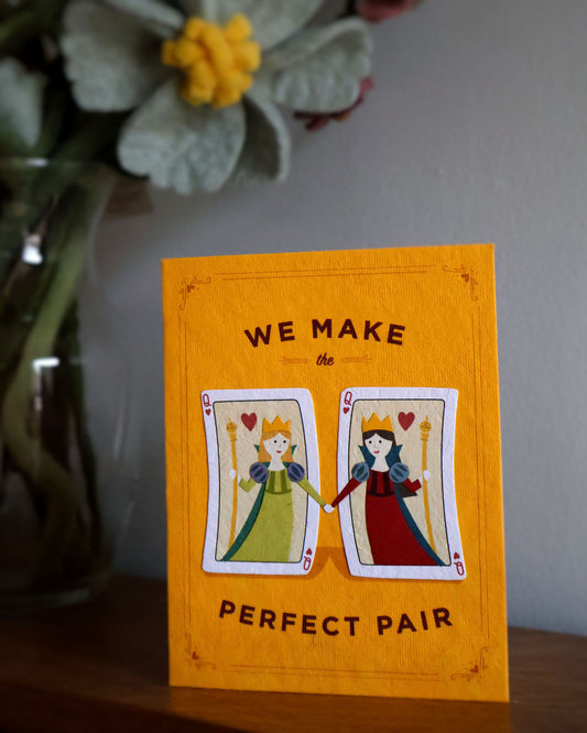 Perfect Pair Queens Card