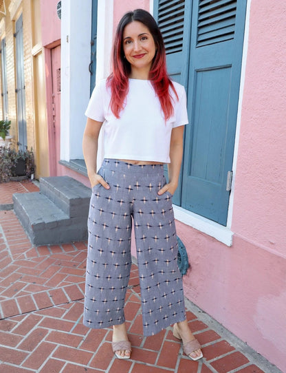 Heritage Ikat Organic Cotton Crop Pants XL