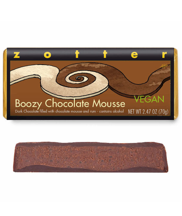 Boozy Chocolate Mousse Vegan Bar