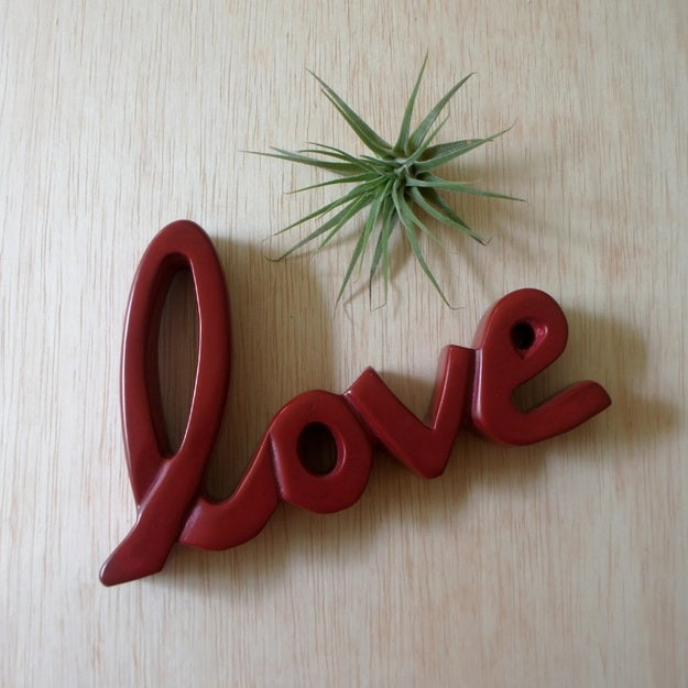 Love Standing Word - Red