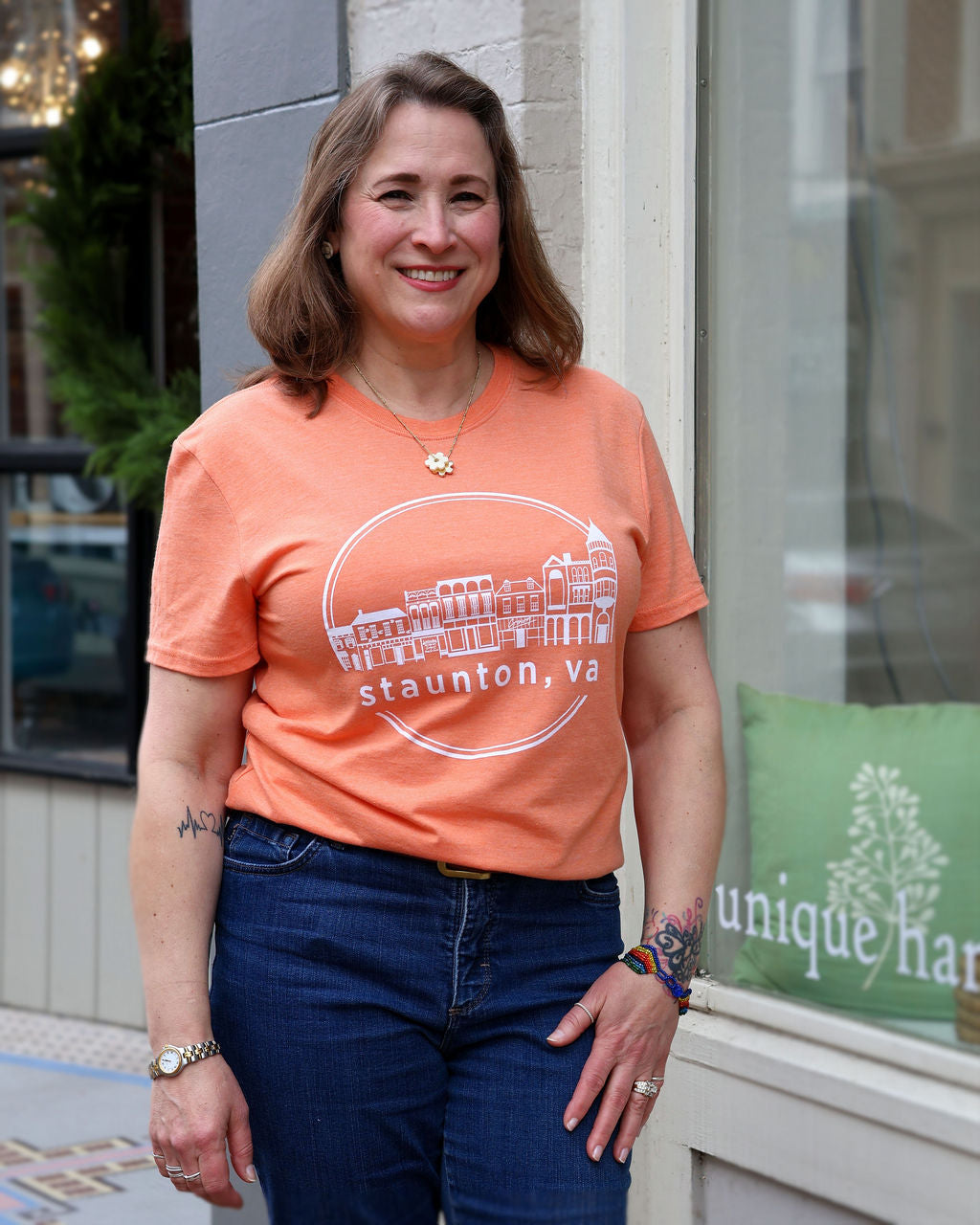 Staunton Unisex Tee - Orange Sherbet XS