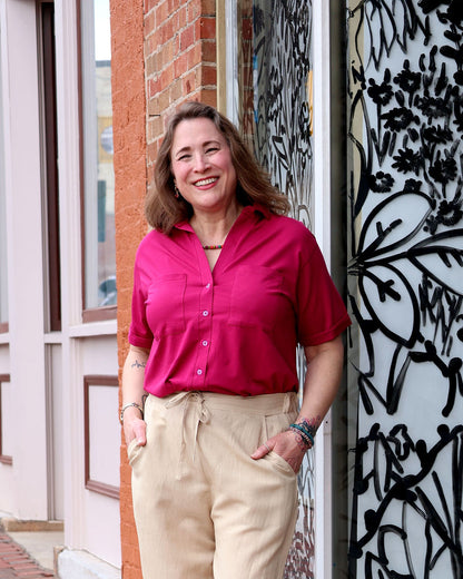 Beverly Top - Garnet Pink