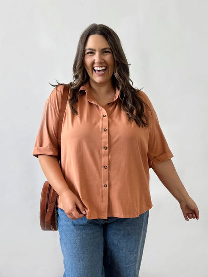 Melrose Top - Italian Clay