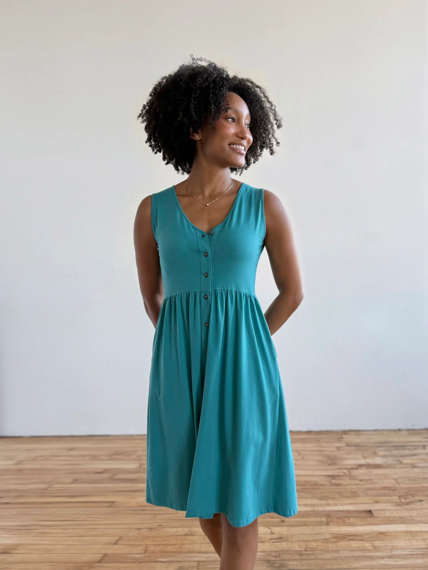 Sunset Dress - Marine Teal