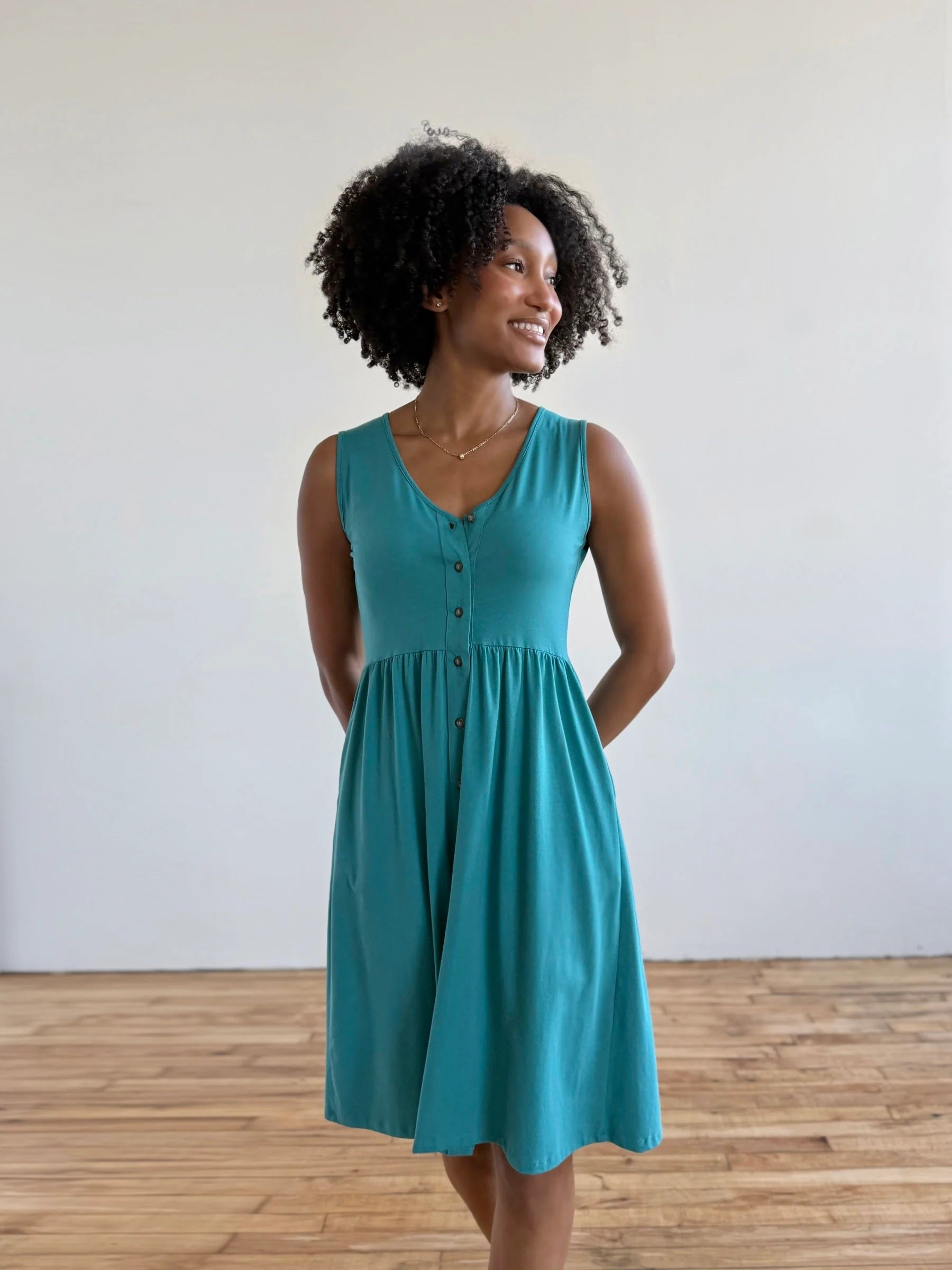 Sunset Dress - Marine Teal