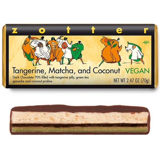 Tangerine, Matcha, and Coconut Bar