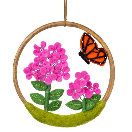 Monarch & Milkweed Flower Ring