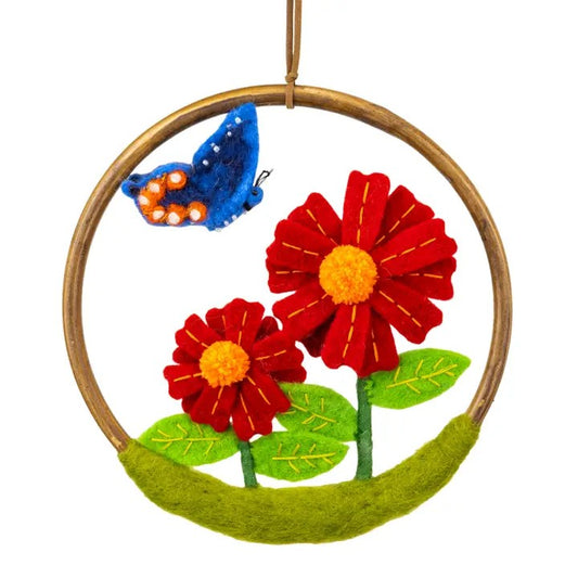 Fritillary & Mexican Sunflower Flower Ring