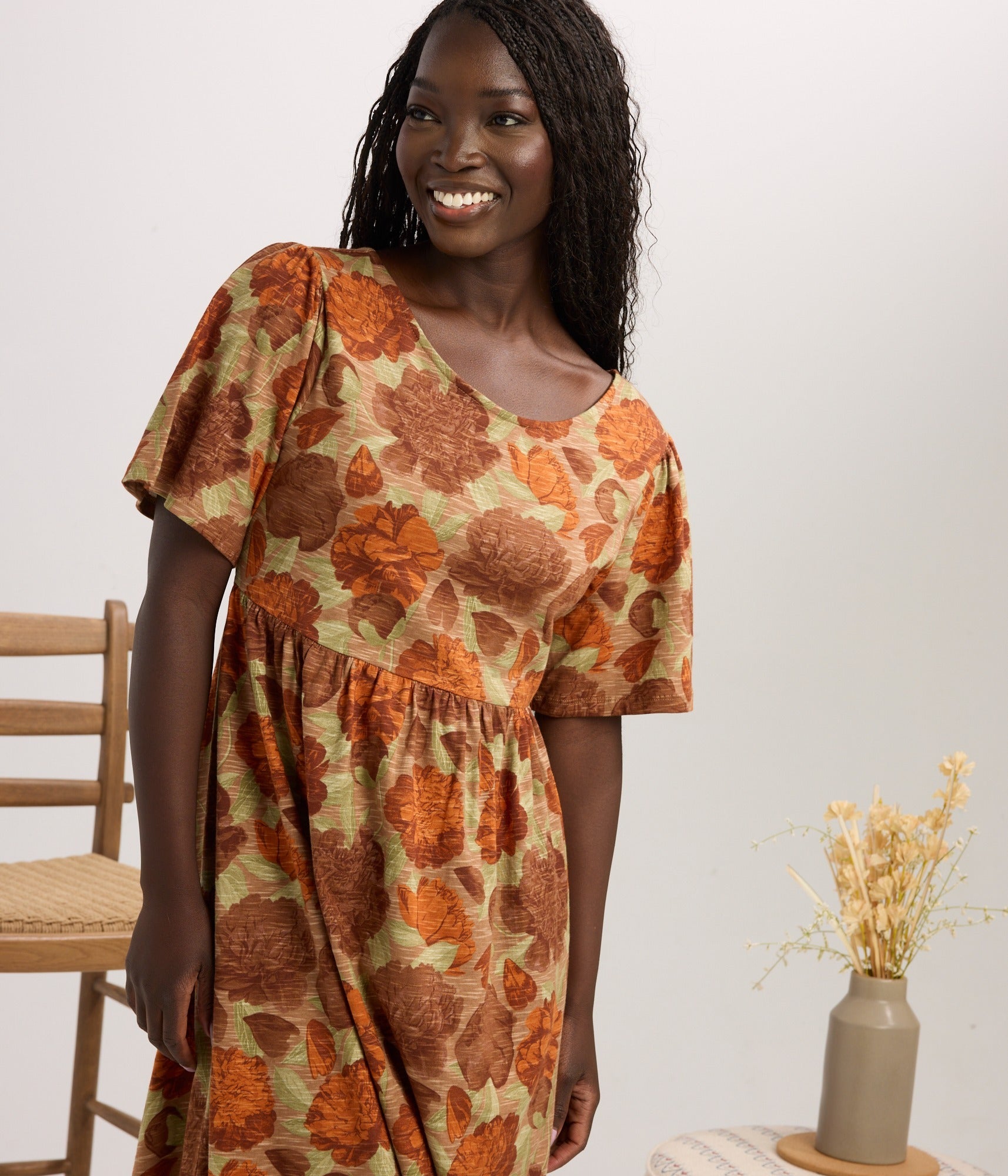 Halstead Dress - Peonies