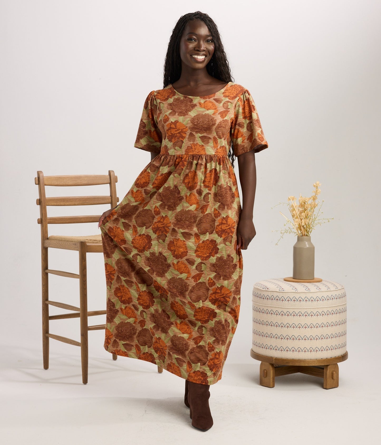 Halstead Dress - Peonies