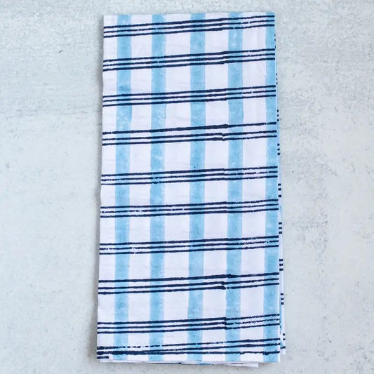 Blue Plaid Tea Towel