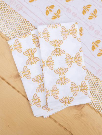 Rose & Mustard Honeybee Napkin Set