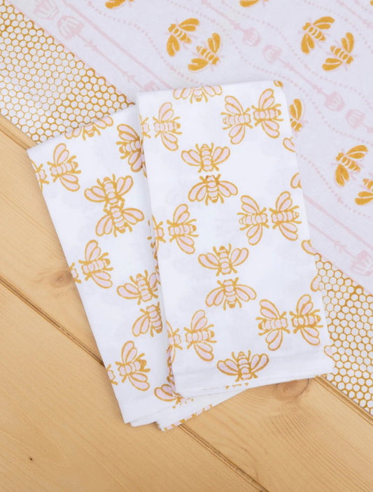 Rose & Mustard Honeybee Napkin Set