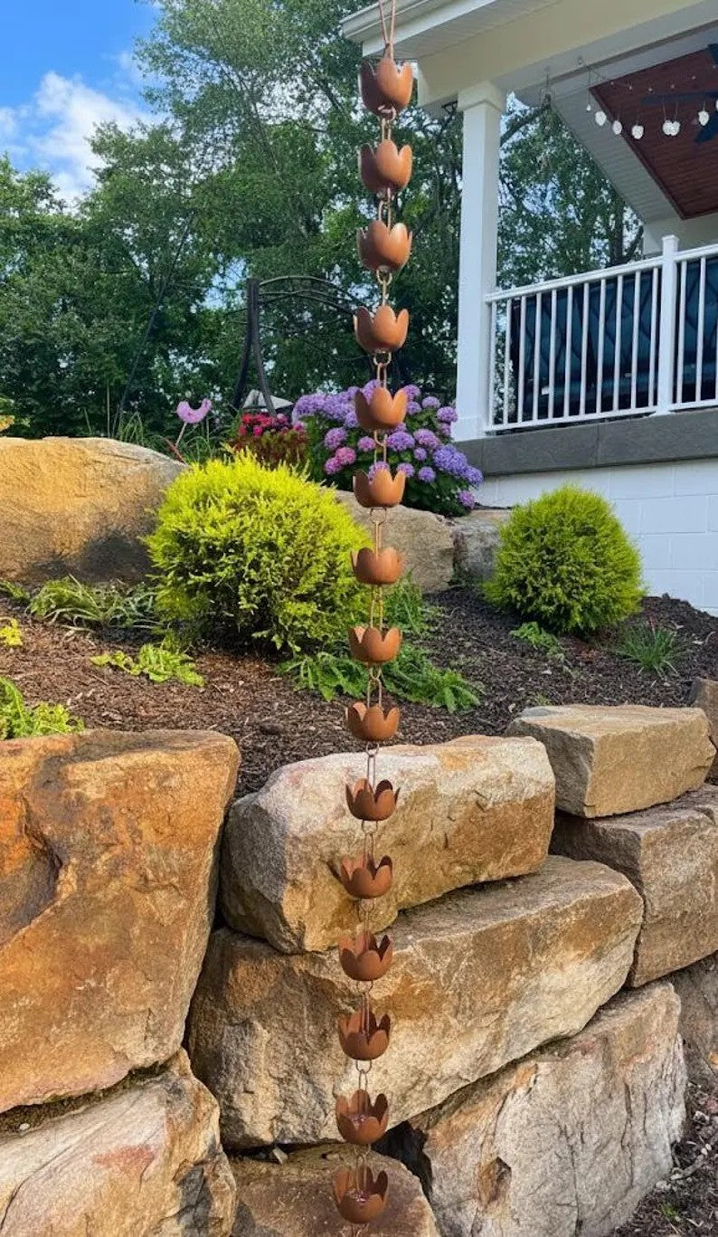 Tulip Cup Rain Chain