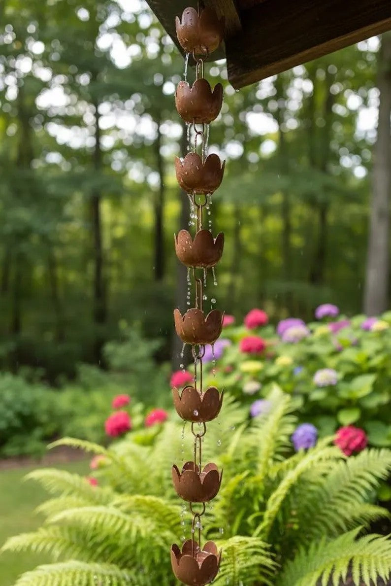 Tulip Cup Rain Chain