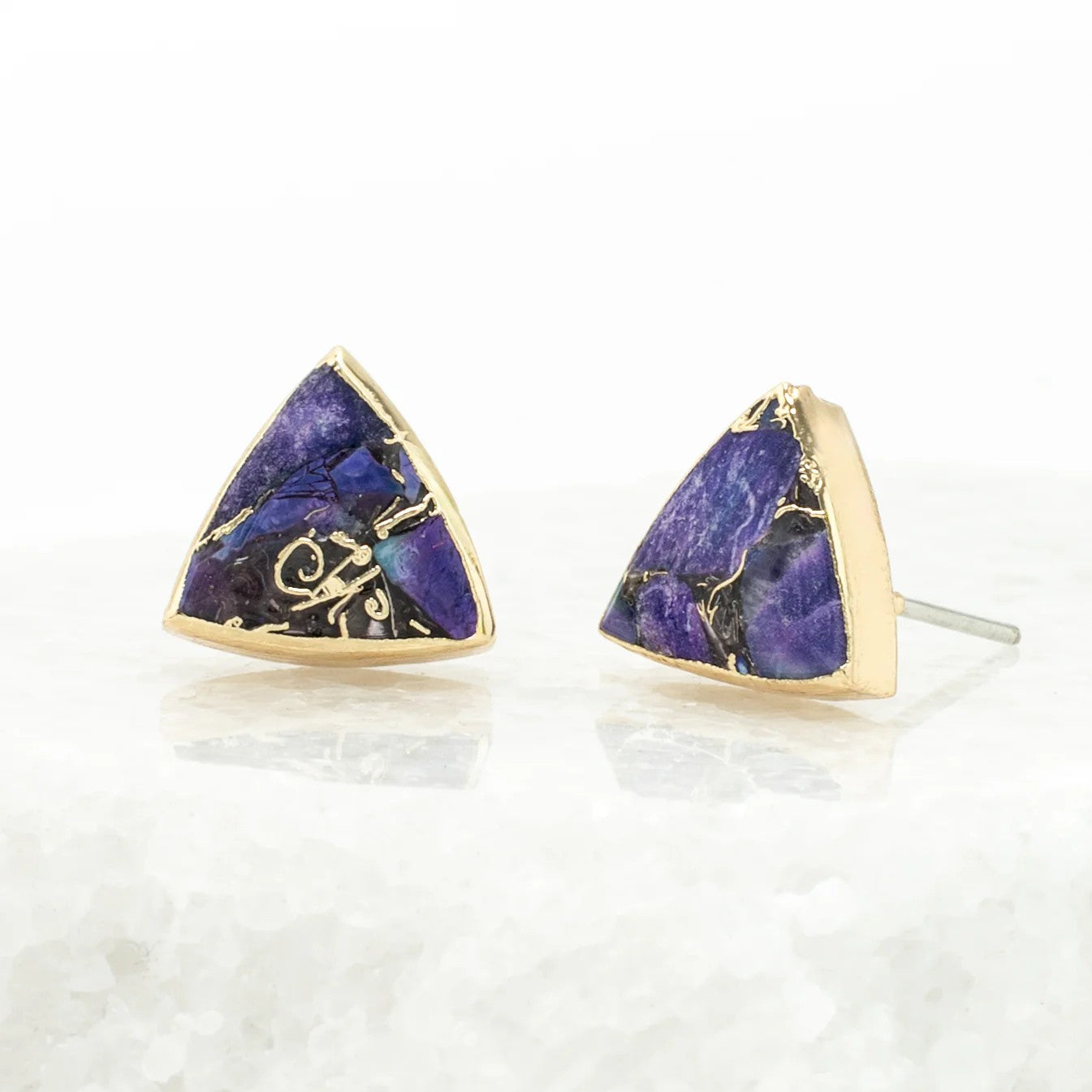 Haven Studs - Royal Purple Emperor Stone