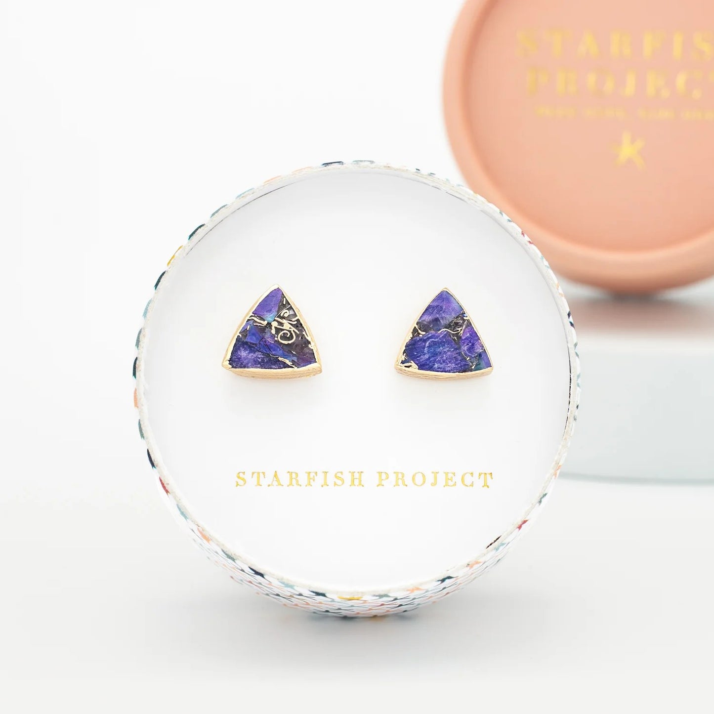 Haven Studs - Royal Purple Emperor Stone