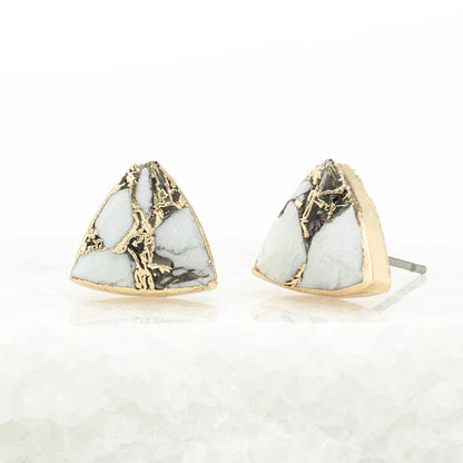 Haven Studs - White Turquoise