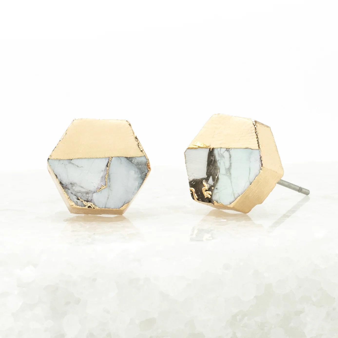 Canopy Studs - White Turquoise