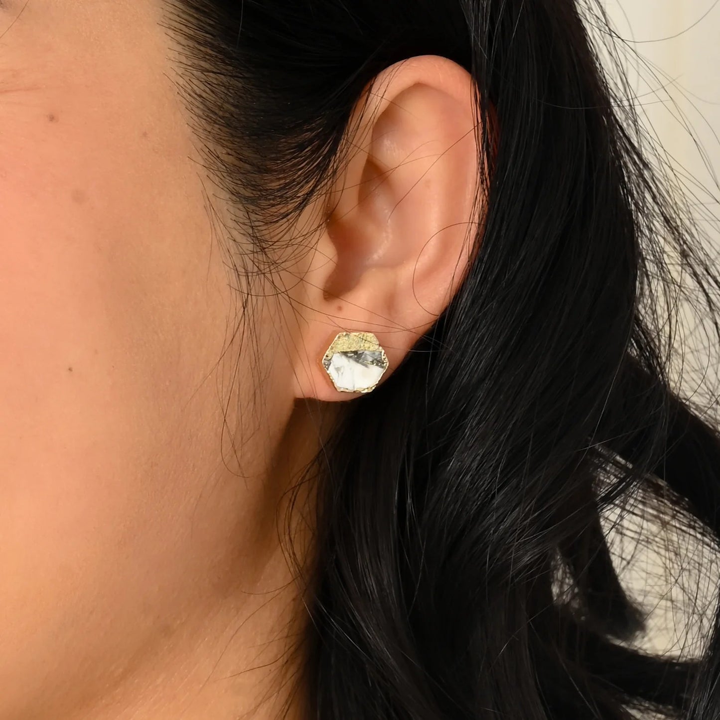 Canopy Studs - White Turquoise