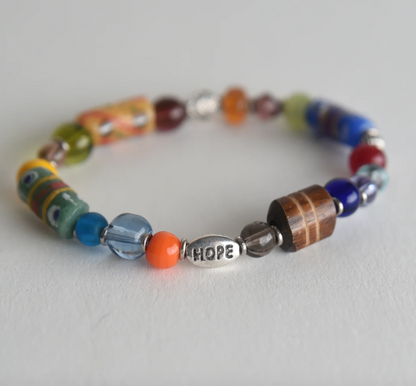 Lawot Glass Bead Bracelet Hope