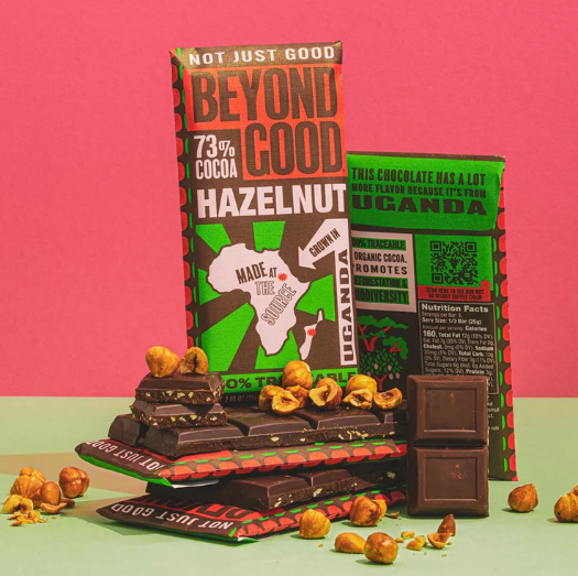 Hazelnut 73% Dark Chocolate Bar