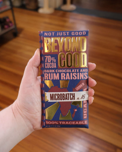 Rum Raisin 70% Dark Chocolate Bar