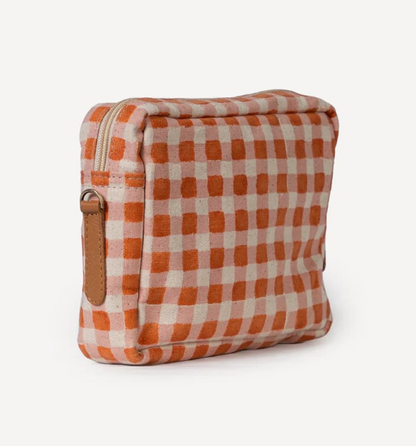 Harvest Gold Gingham Camera Bag