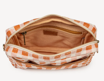 Harvest Gold Gingham Camera Bag