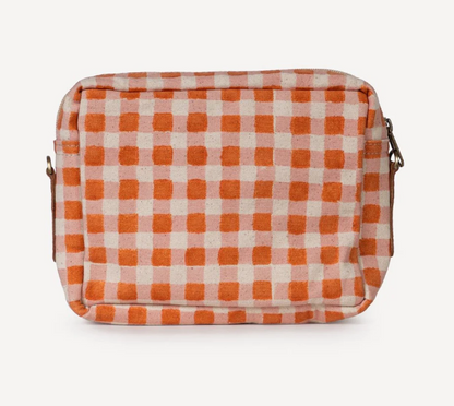 Harvest Gold Gingham Camera Bag