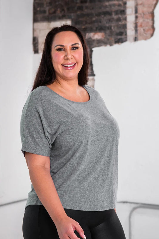 Heather Grey Tri-blend Flowy Tee