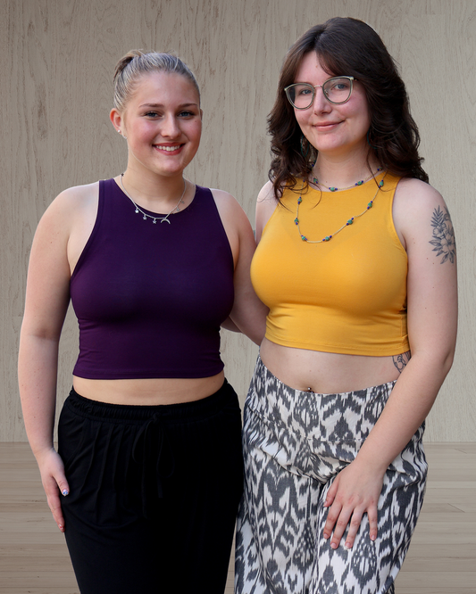 High Neck Crop Top