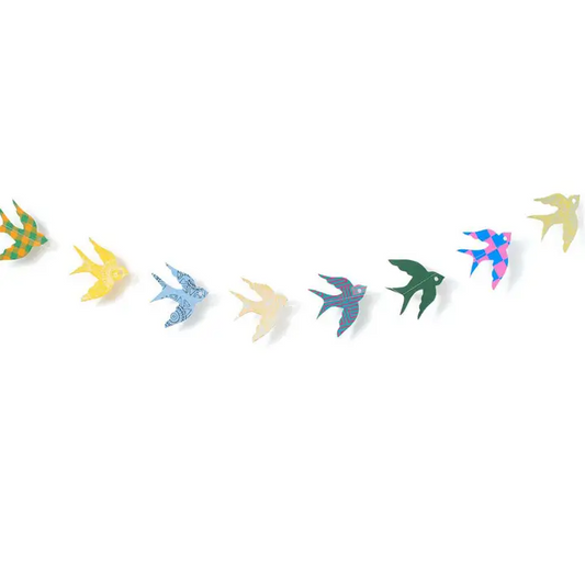 Bird Recycled Paper Garland