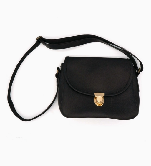 Black Goldilocks Crossbody Purse