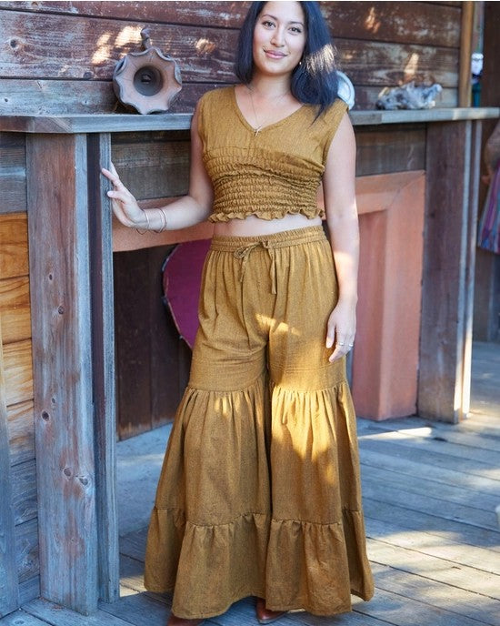 3-Tier Kurta Pants Bronze
