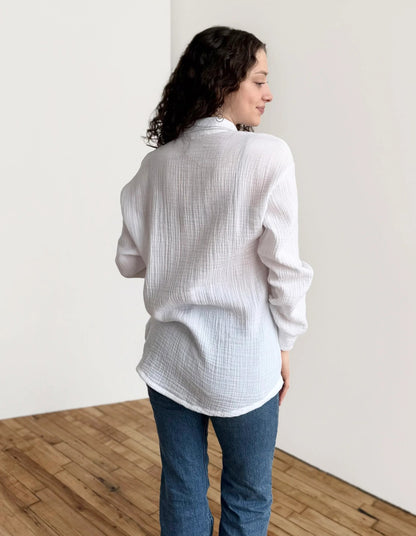 Prado Gauze Top - White