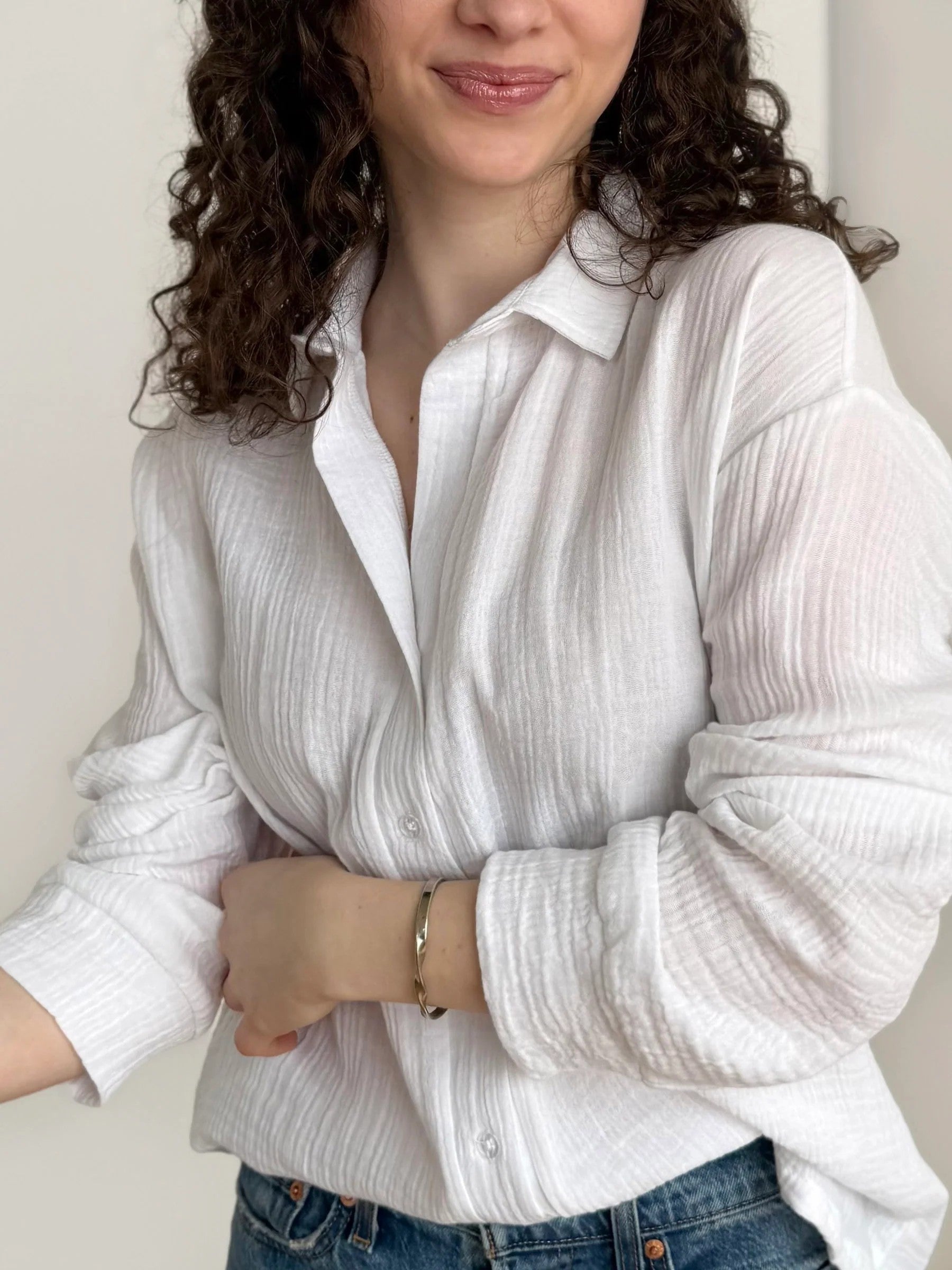 Prado Gauze Top - White