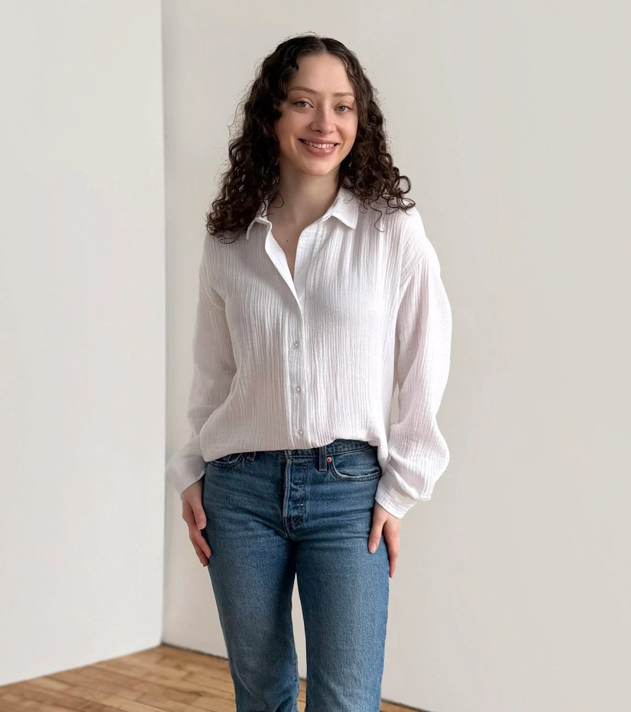Prado Gauze Top - White
