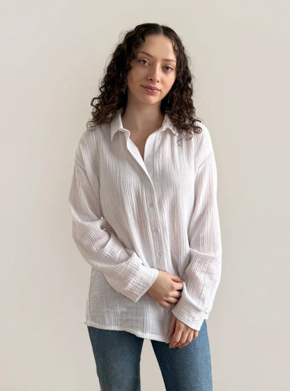 Prado Gauze Top - White