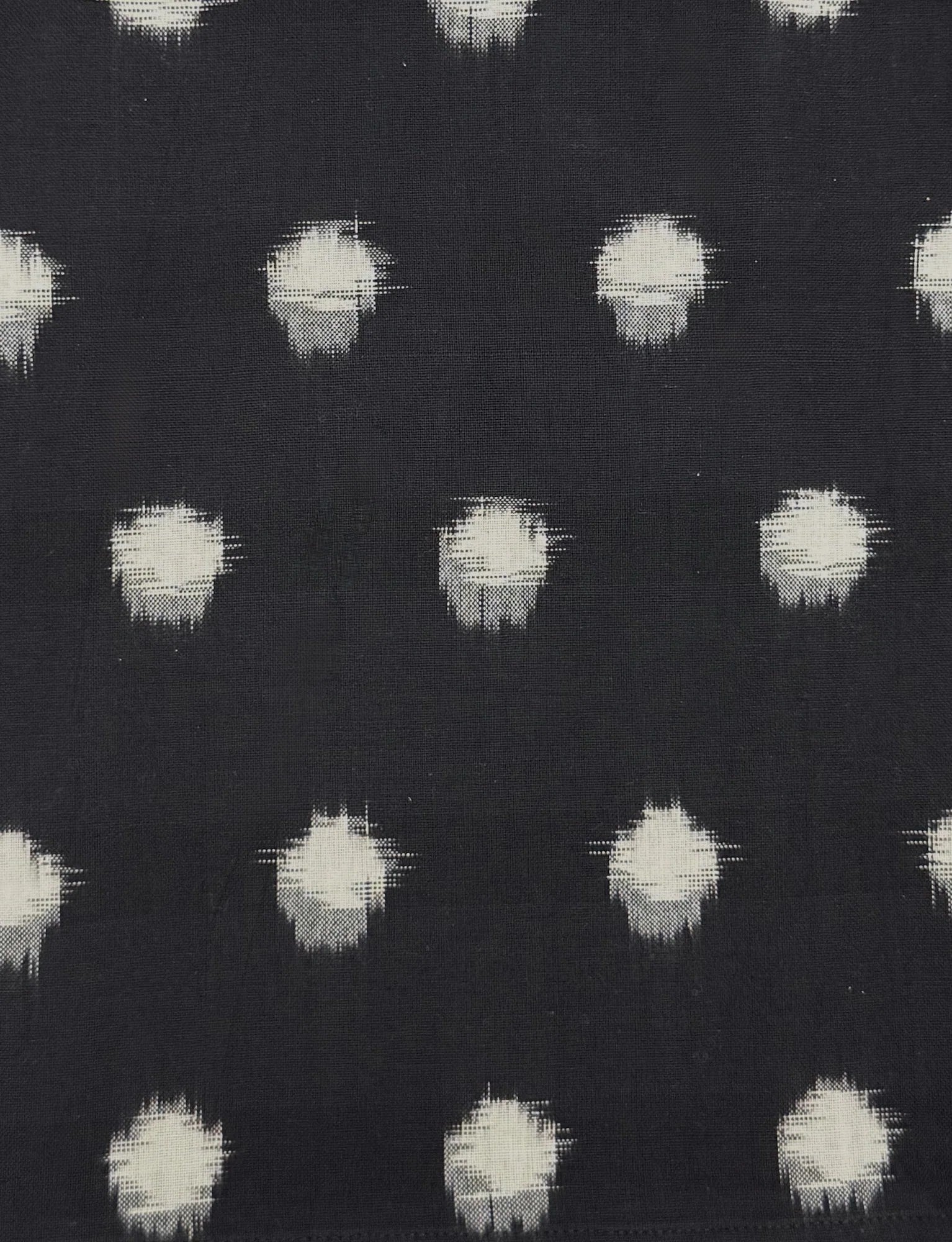 Black and White Polka Dot Cotton Skirt
