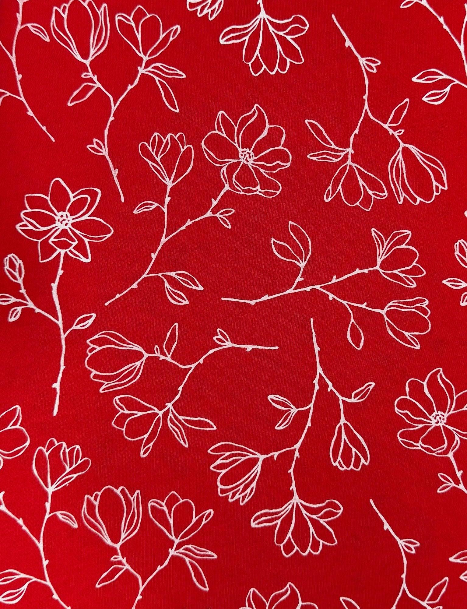 Scarlet Magnolia Wrap Dress