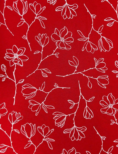 Scarlet Magnolia Wrap Dress