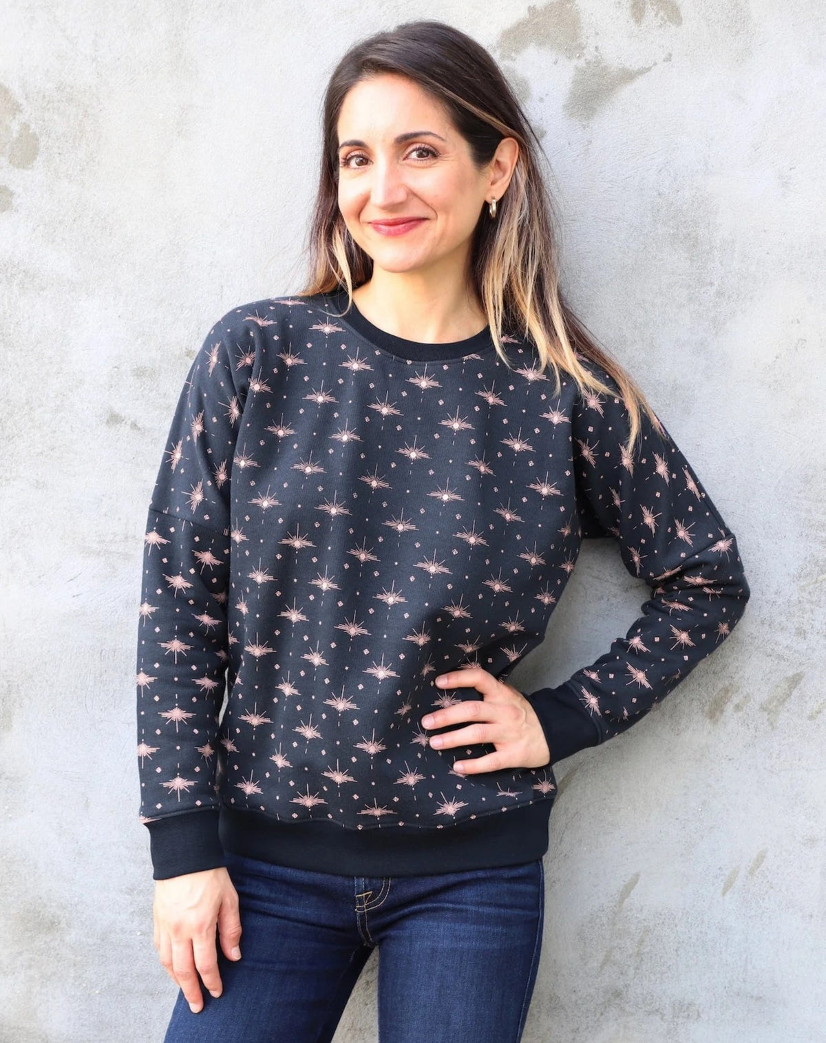 Solstice Navy Fleece Sweater