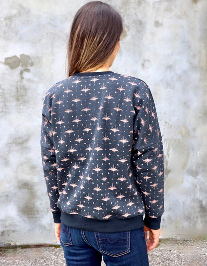 Solstice Navy Fleece Sweater