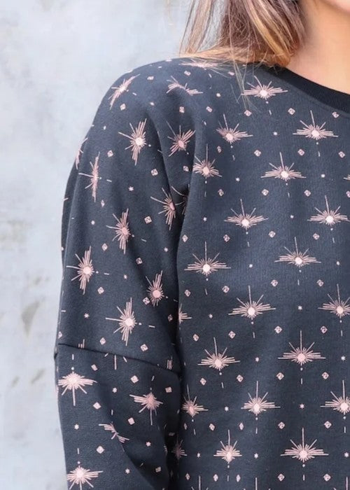 Solstice Navy Fleece Sweater