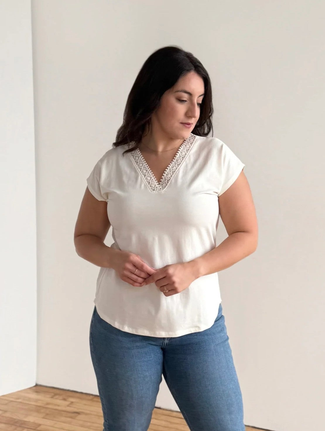 Naya Novelty Tee - Light Ivory