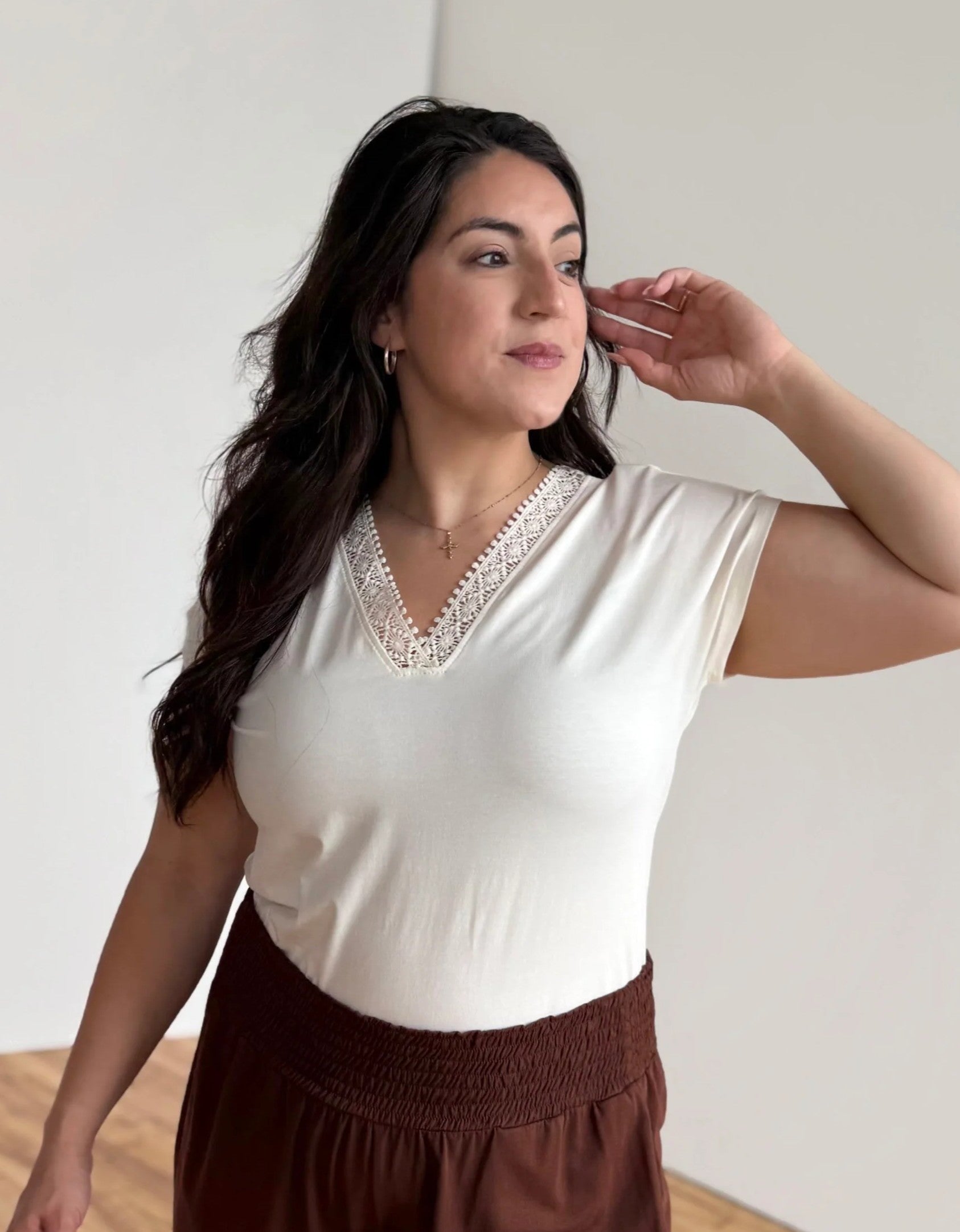 Naya Novelty Tee - Light Ivory