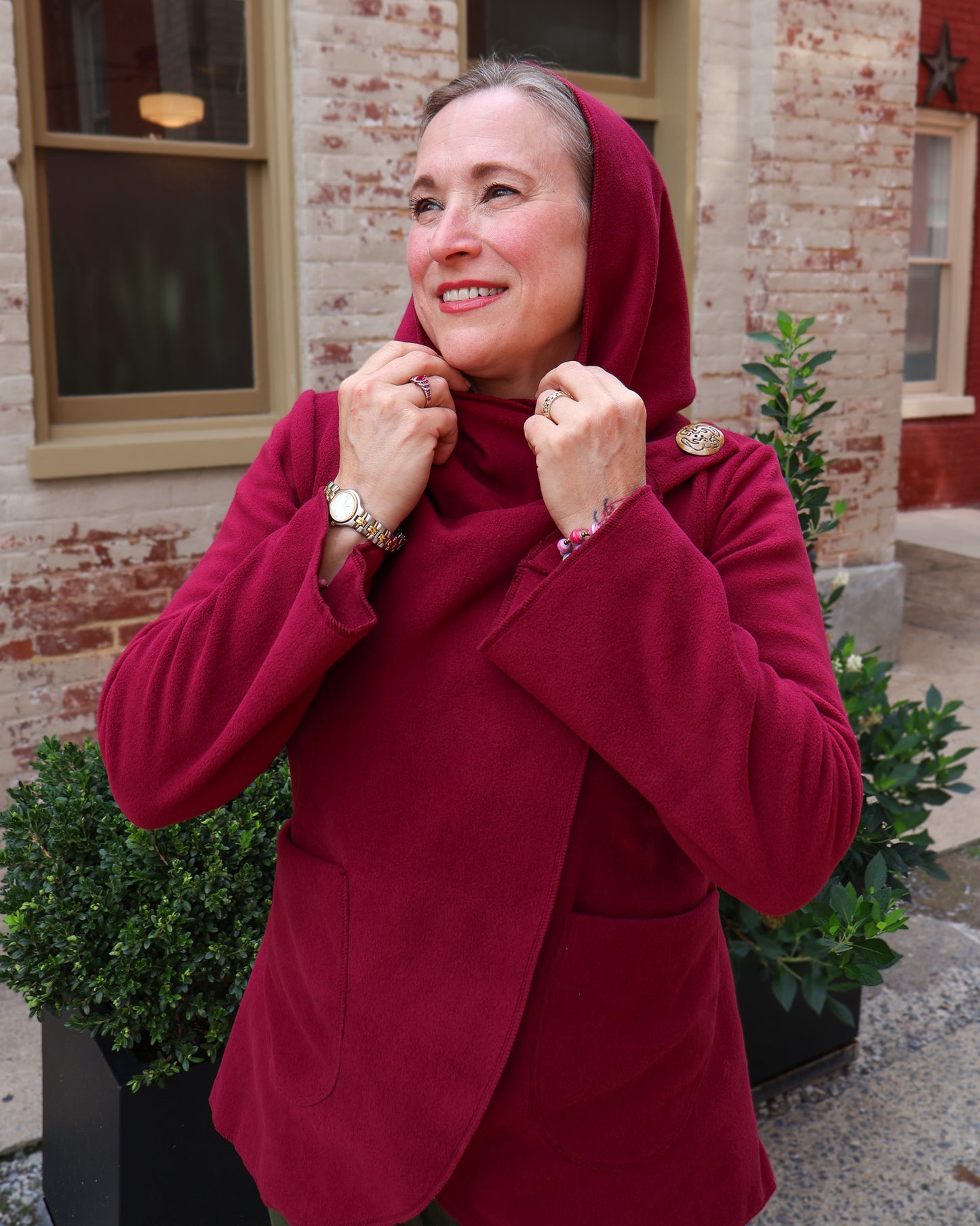 Fleecia Jacket - Burgundy