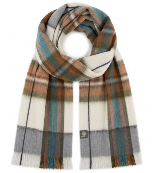 Alpaca Tartan Scarf - Aspen