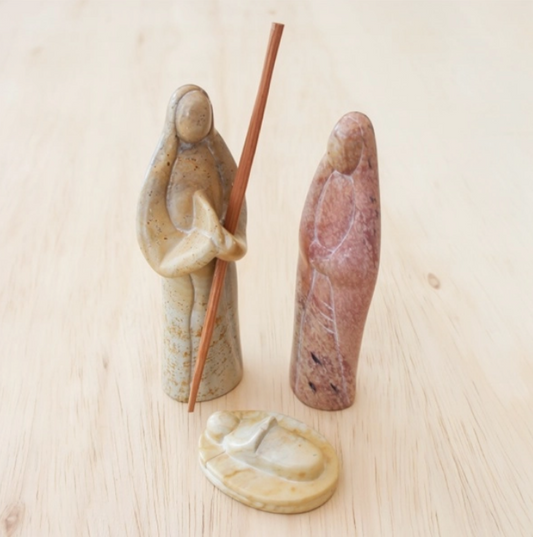3 Piece Nativity Natural